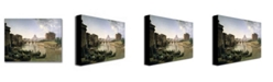 Trademark Global Sylvester Shchedrin 'New Rome with the Castel' Canvas Art - 32" x 24"